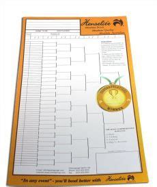 Henselite 64 Name Draw Competition Sheets