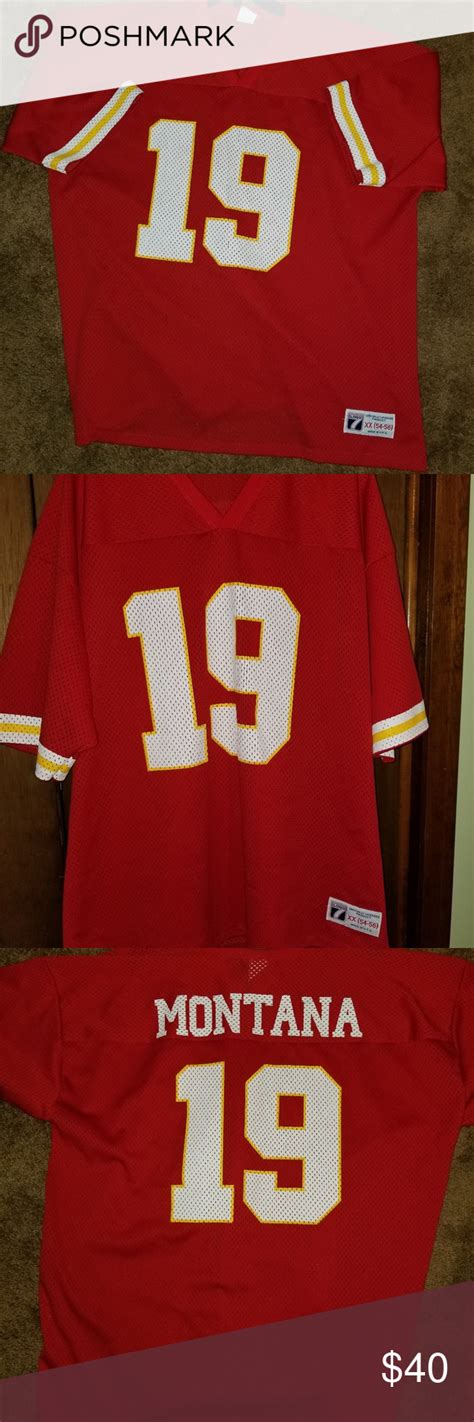 Vintage Joe Montana Kansas City Chiefs jersey. | Clothes design, Fashion design, Vintage logo