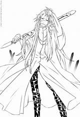 Undertaker Black Butler Coloring Pages sketch template