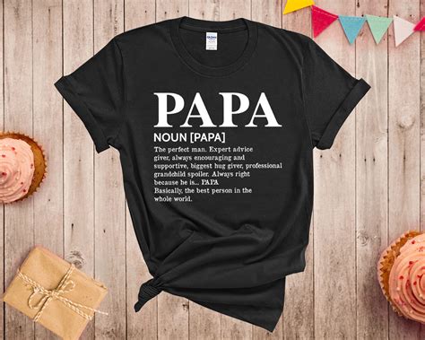 Papa Definition Shirt Best Papa Shirt Papa Gifts New Papa | Etsy