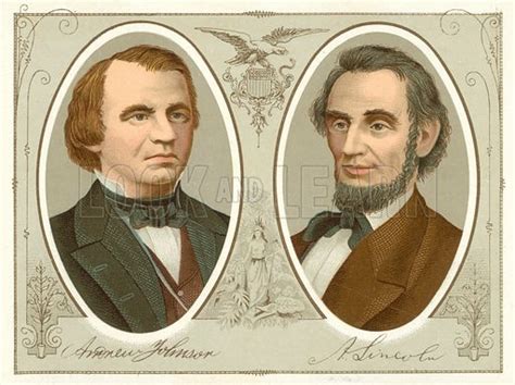 Andrew Johnson, Abraham Lincoln stock image | Look and Learn