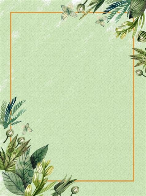 Green Plant Border Background | Plant background, Flower background wallpaper, Green backgrounds