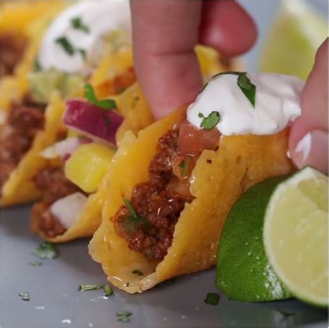 Cheese Shell Mini Tacos Recipe - The Free Cookbook Club