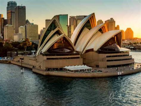 Enjoying a Sydney Harbour Sunset as We Cruise Away