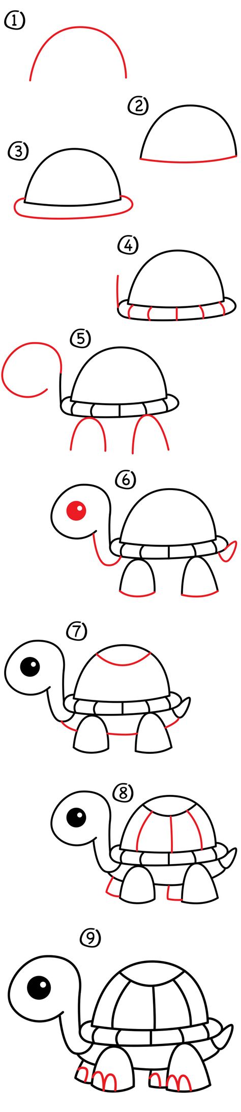 How To Draw A Cartoon Turtle - Art For Kids Hub