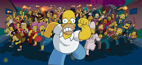 Image - The Simpsons Movie Homer Simpson being chased by Angry Mob.png | Simpsons Wiki | FANDOM ...