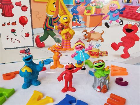 Vintage Sesame Street Tyco PVC Figures, Set of 6 Retro Sesame Street Character Figurines Vintage ...