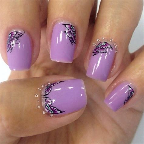 Lilac nail art | Nail Art | Pinterest