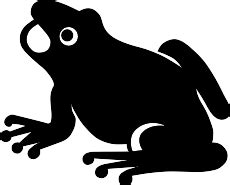 Download #FFFF00 Frog Silhouette Vector Clip Art SVG | FreePNGImg