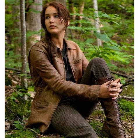 Jennifer The Hunger Games Katniss Everdeen Leather Jacket - Jackets Masters