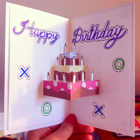 Pop-Up Birthday Card / For The Starry Nights | Cool birthday cards, Birthday cards diy, Grandma ...