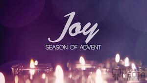 Advent Candles Joy Motion Background