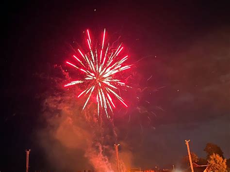 Spectacular fireworks at the rugby club - Around Wellington