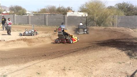 Go kart dirt track racing at Kingston Speedway. - YouTube