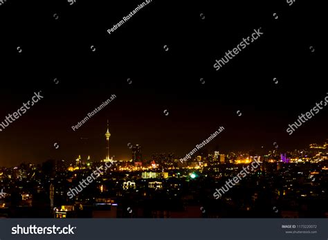 Tehran Skyline Night Milad Tower Stock Photo 1173220072 | Shutterstock