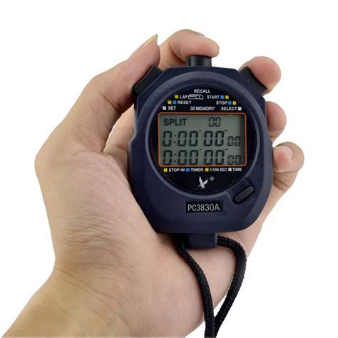 Stopwatch Timer Professional Sports Stopwatch Handheld Stopwatch Digital Counter Timer ...