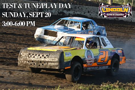 Lincoln Speedway Test / Play Day Sunday September 20 – Lincoln Speedway