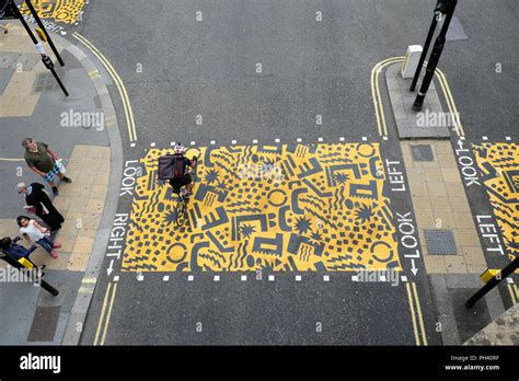 "Colourful Crossings" pop art installation zebra crossing near Beech ...