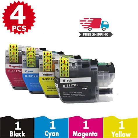 4 Pack LC 3317 Generic Ink For Brother - THEITCITY