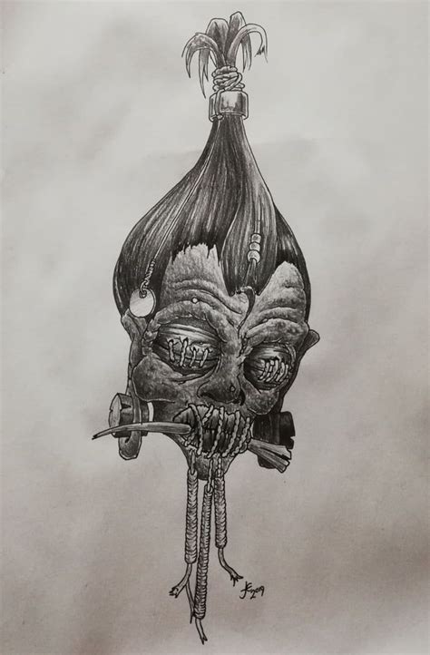 shrunken head tattoo designs - vanswiththefur