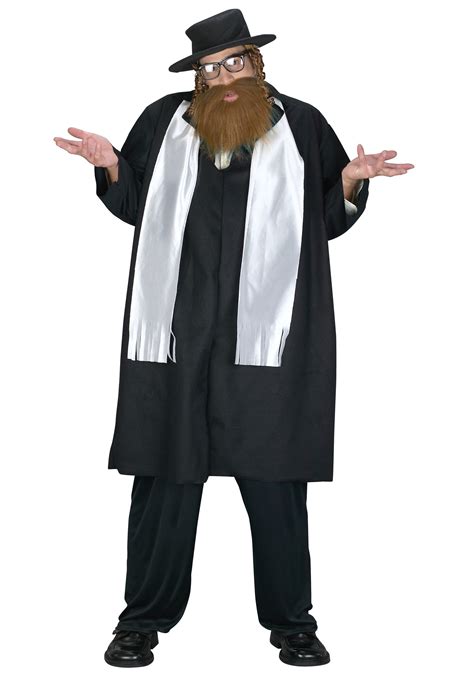 Plus Size Rabbi Costume for Men