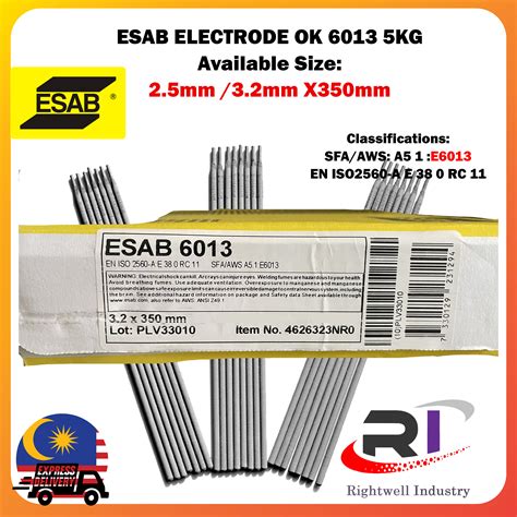 ESAB Welding Electrode 6013 Mild Steel