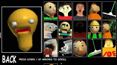 Baldi Basics Fan Made Characters