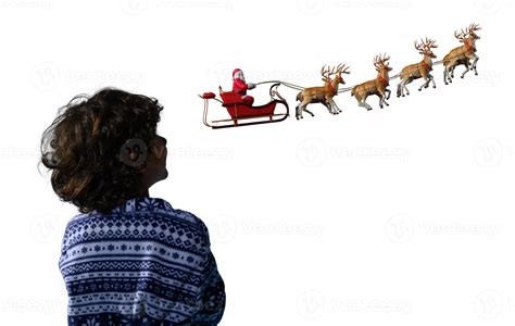 Santa claus in a sleigh ready to deliver presents with sleigh 20564749 ...