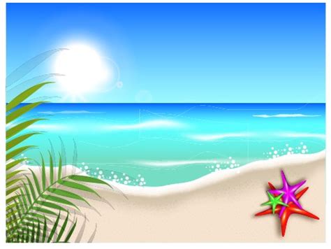 Beautiful Summer beach background 04 free download