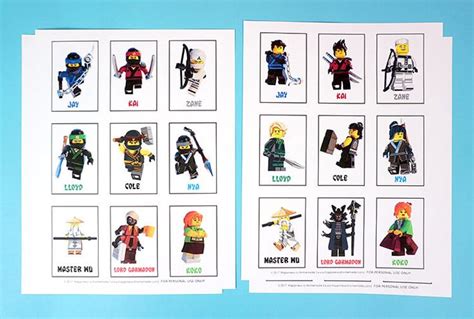 These printable LEGO NINJAGO Movie memory match and shadow matching games are fun for the whole ...