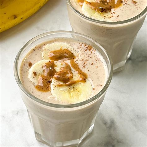 Banana Peanut Butter Smoothie Recipe - Indian Veggie Delight