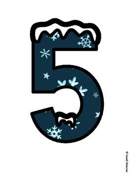 Winter Snowflakes Bulletin Board Letters, Winter Snowflakes Alphabet Poster