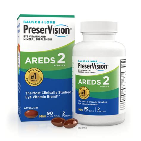 PreserVision® AREDS 2 Formula + Multivitamin, Eye Vitamin and Mineral Supplement with Lutein ...