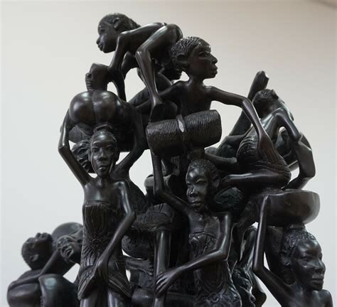 Makonde Sculpture - African Traditional Hand Carved Ebony - Sculpture ...