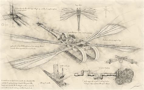 [OC] My flying machine illustrations à la Da Vinci : r/aviation