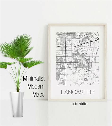 Lancaster Texas Lancaster TX Map Lancaster Map Lancaster | Etsy