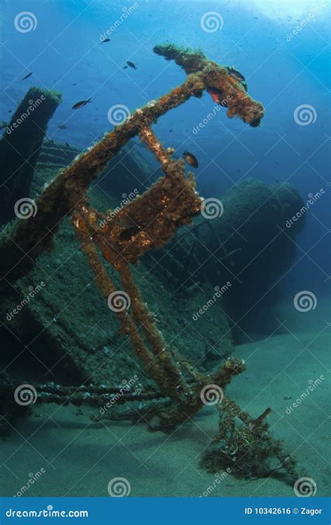 Wrack Unterwasser stockfoto. Bild von transport, verrosten - 10342616