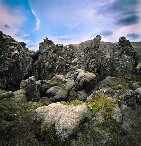 Volcanic Basalt Lava Landscape Iceland Stock Image - Image of destination, lava: 32154493