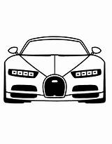 Bugatti Drawing Coloring Page sketch template