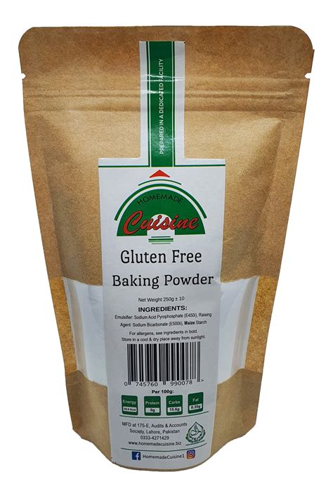 Gluten Free Baking Powder 250g - Homemade Cuisine