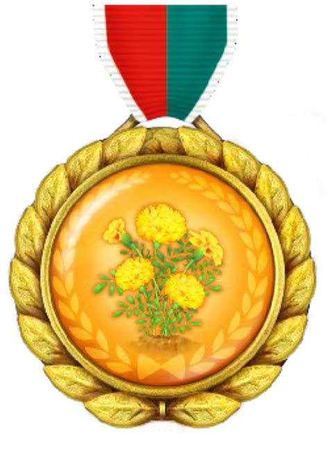 Gold Flower Digi-Medal by Jack1set2 on DeviantArt