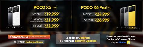 POCO X6 5G And POCO X6 Pro 5G Launched in India: Price, Offers, And ...