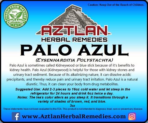 Palo Azul 3oz – Aztlan Herbal Remedies