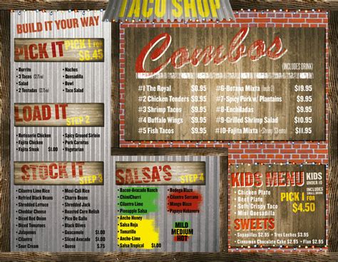 Menu – Bodegas Taco Shop