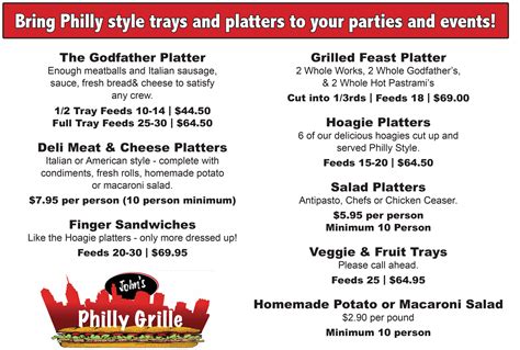 Menu - John's Philly Grille