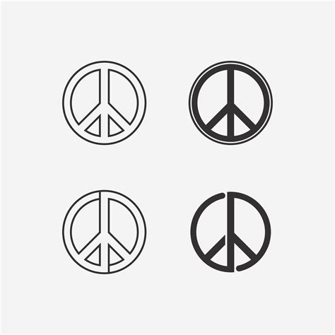 peace logo and design vector illustration concept design 35044813 ...