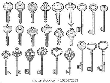 16,803 Vintage Keys Drawing Images, Stock Photos & Vectors | Shutterstock