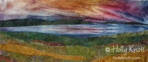 Skaneateles Lake Sunset 3 – Holly Knott – Contemporary art quilter, website designer and author