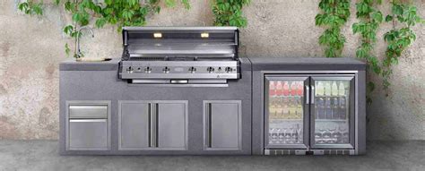 Outdoor Bar Fridge And Bbq - Kokomo Grills 7 6 St John With High Bar ...