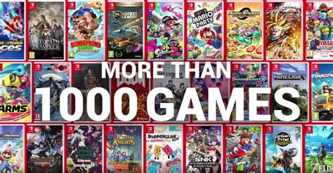 Nintendo release video to celebrate 1000 games available for Switch ...